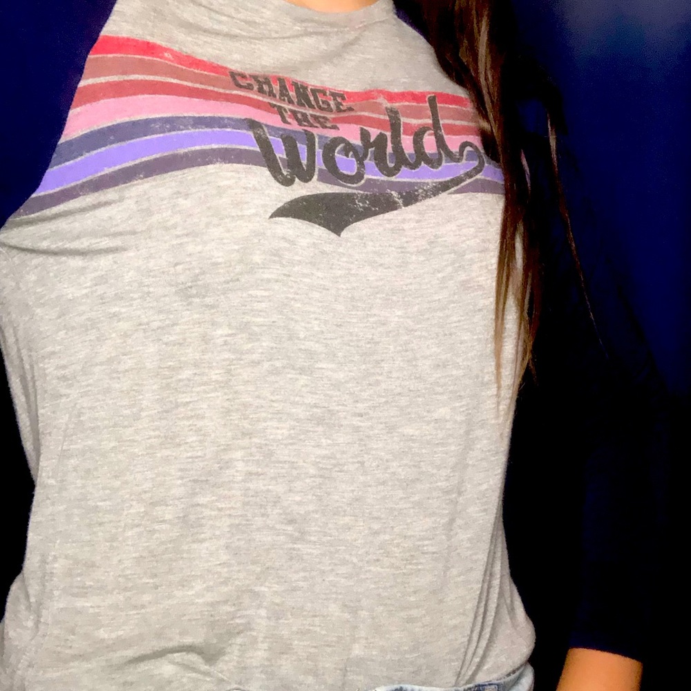 Long-sleeved shirt~change the world~♥️